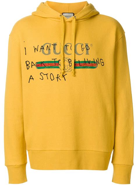 yellow gucci hoodie cheap|gucci oversized hoodie.